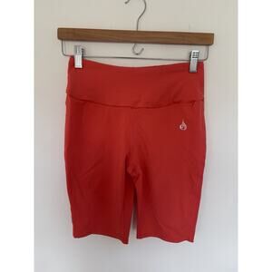 Ryderwear scunch bottom Orange Bicycle Length Workout Shorts Sz Medium